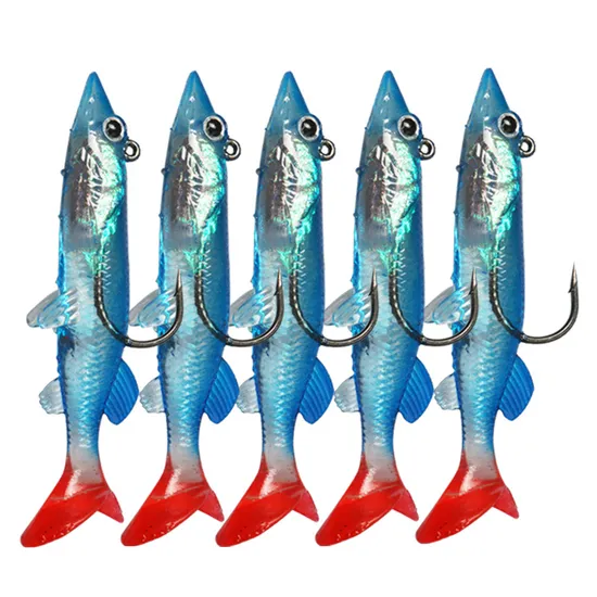 Ganci Jig Head Gancio per esca Jighead Worm per esche morbide
